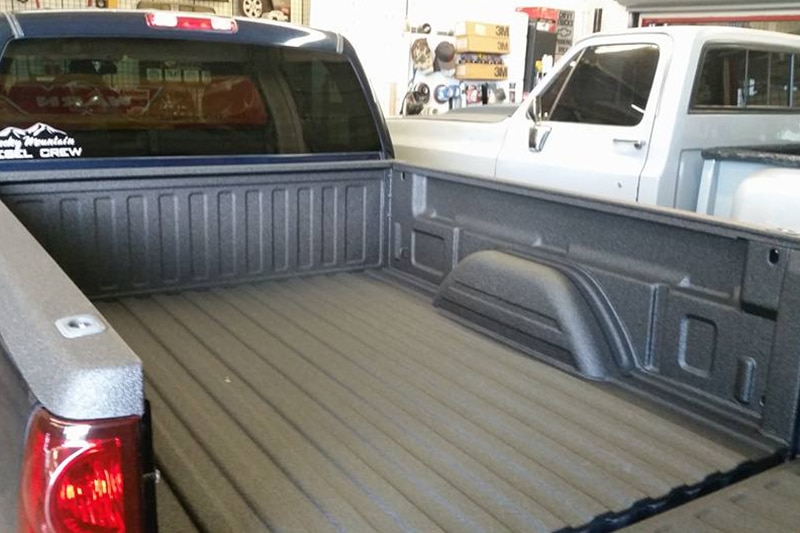 Bed liner and rails