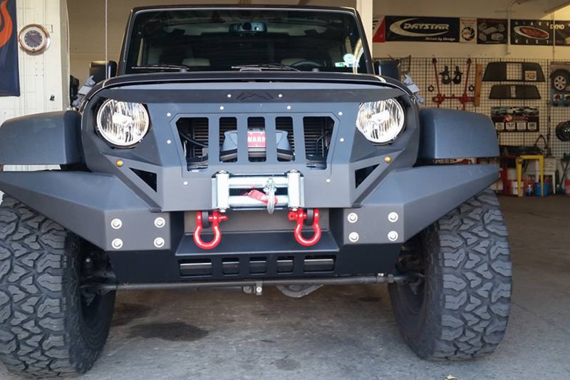 Custom grill and winch